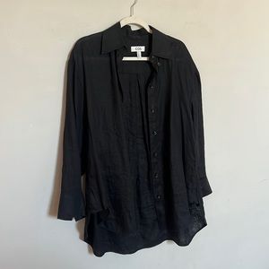 COS Linen Black Shirt